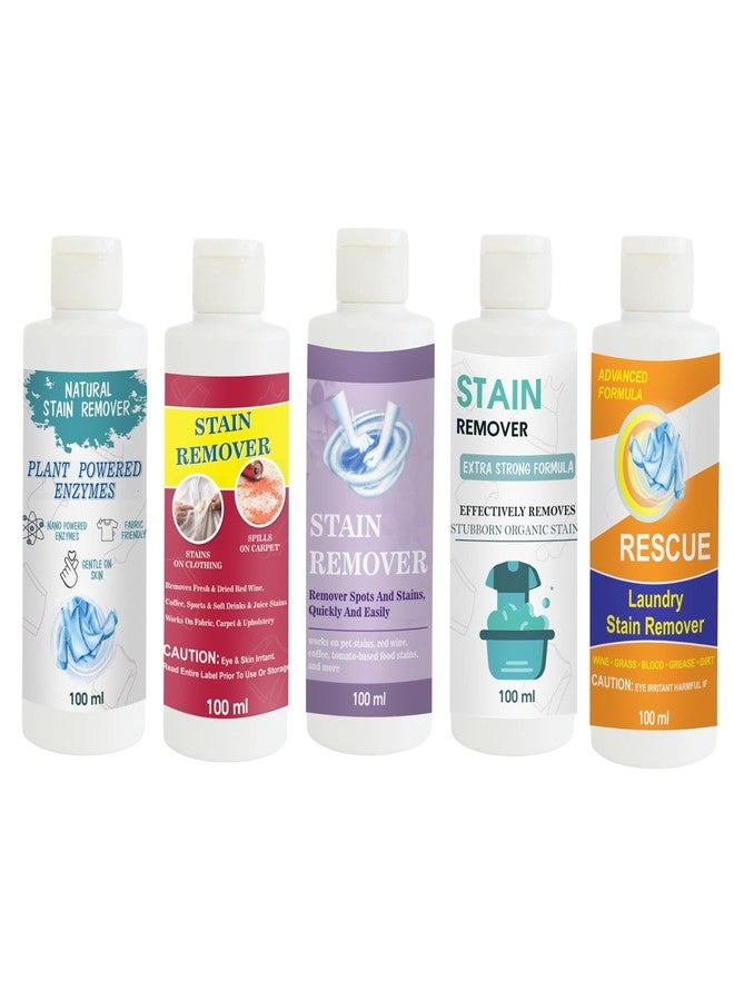 TOOVUS Stain Remover Combo Pack of Shirt, Red, Purple, Doll and Orange Stain Remover | Multi-Surface Cleaning Solution for Clothes, Fabrics, Upholstery (100 g Each) - Image 1